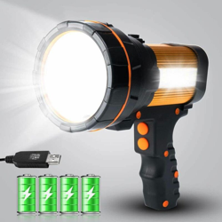 ad alta Potente Ricaricabile USB Super Luminosa Luce Portatile Grande 4 batterie 10000mah Alta 6000 Lumen,per Lanterna Campeggio, Emergenza en oferta