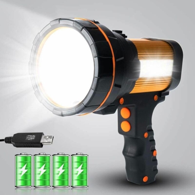 ad alta Potente Ricaricabile USB Super Luminosa Luce Portatile Grande 4 batterie 10000mah Alta 6000 Lumen,per Lanterna Campeggio, Emergenza