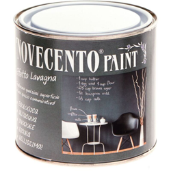 Pittura Gessosa Opaca Shabby Chic per Mobili Pareti Vetro Gesso Novecento Paint - Formato: 500 ml - Colore: Lavagna en oferta