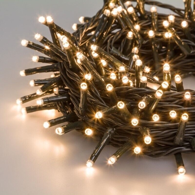 Luci di natale catena da 1000 led 3mm luce calda per esterno addobbi natalizi
