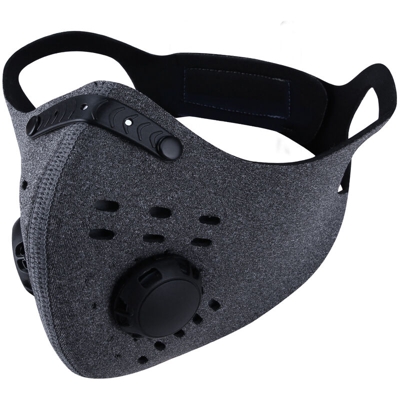 Tomshoo - Maschera da ciclismo,tessuto subacqueo grigio chiaro - tessuto subacqueo grigio chiaro