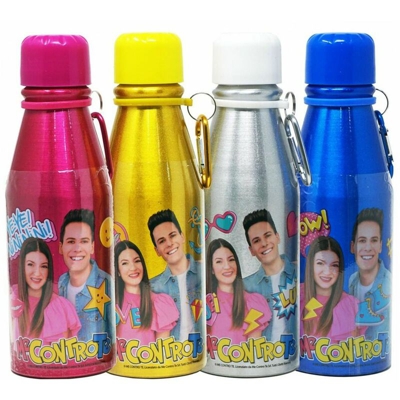 Officina - Me contro Te borraccia alluminio per bambini bambine glitterata Lui e Sofi 270
