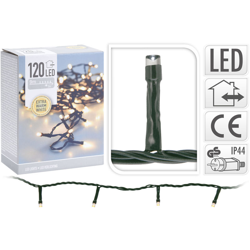 Peragashop - LUCI DI NATALE 120 LED EXTRA BIANCO CALDO LUCE FISSA CAVO VERDE ALBERO NATALE ADDOBBI características