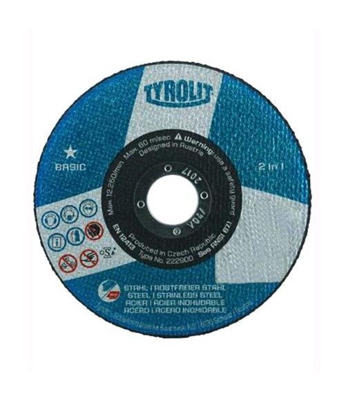 Mole Abrasive Tyrolit 2 Stell In Acciaio/Inox Piane 115X1 X22 Cf.25Pz