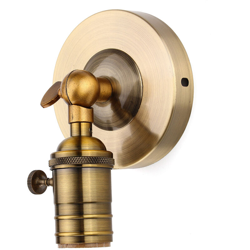 Portalampada Edison E27 vintage con base a presa retrò (senza lampadina) precio