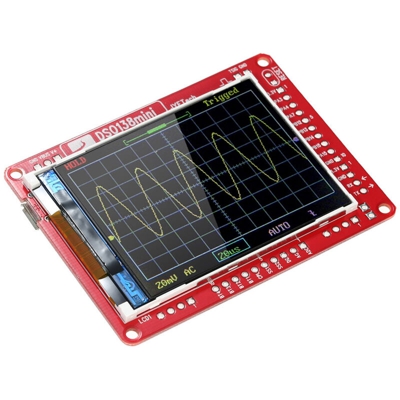 JYE Tech DSO138mini Oscilloscopio digitale tascabile Kit di produzione fai da te con guscio trasparente 13805K