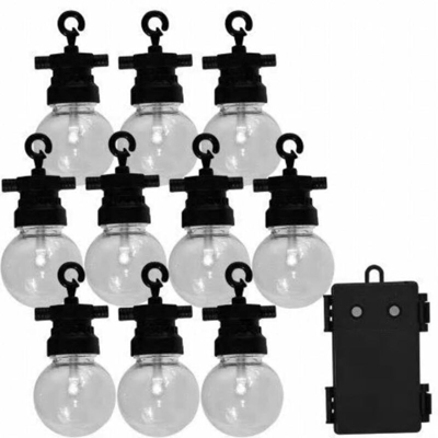 Luci per Feste da Giardino con 10 LED Fiji - Nero - Luxform