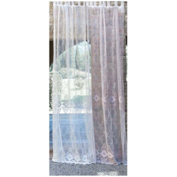 Tenda con Passanti stile Shabby Chic in Cotone Rosa Arredo Casa - Blanc Mariclò características