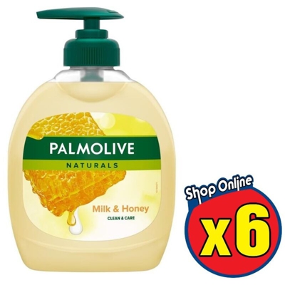 6 SAPONE LIQUIDO MANI LATTE E MIELE DA 300 ML - Palmolive