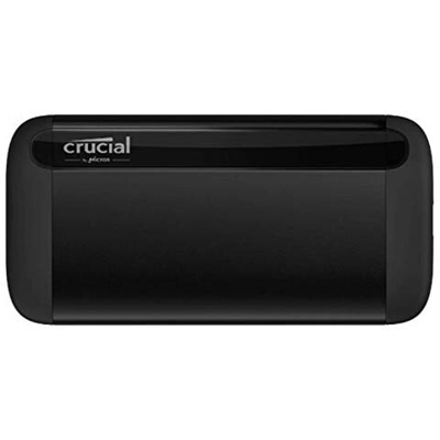 CT2000X8SSD9 X8 2TB Portable SSD, Fino a 1050MB / s, USB 3.2, Unità a Stato Solido Esterno, USB-C, USB-A