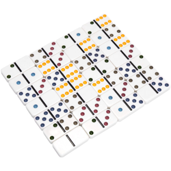 Domino, forniture per giochi da tavolo, pezzi degli scacchi bianchi, punti colorati en oferta