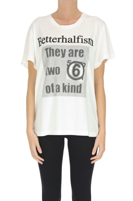 Printed cotton t-shirt