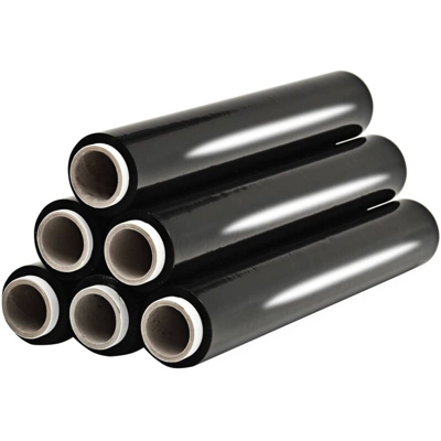 Rotoli di Pellicola per Pallet 6 pz Nero 17 ?m 840 m - Nero - Youthup
