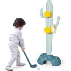 Costway - Gioco Educativo Centro attivita per Bambini 3 in 1, Golf/Anelli/Scatola, 3+ Anni en oferta