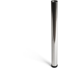 Gamba cilindrica regolabile stile moderno per mobili bassi. Altezza di 71 cm. Realizzata in acciaio con finitura nichel satinato. Per il bricolage e en oferta