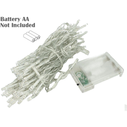 LEDLUX NN6050C Stringa Luci Led A Batteria Con 50 Led Bianco Caldo Giallo 5 Metri IP20 4,5V Decorazione Natale en oferta