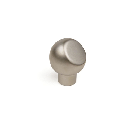 Pomolo in stile contemporaneo, Ottone, Nichel Bisú, 20 mm di diametro. Marchio REI