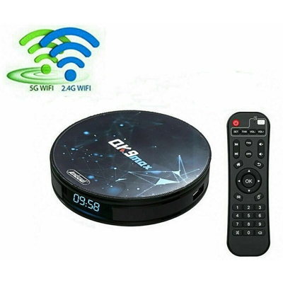 Zencocco - TV BOX ANDOWL QK9 MAX ANDROID 10.0 6K 4GB 64GB WIFI 5G 1080P SMART TV HDMI