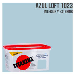 Secchio di vernice a copertura totale da 4 litri | Loft blu - Loft blu - Titan características