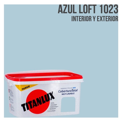 Secchio di vernice a copertura totale da 4 litri | Loft blu - Loft blu - Titan