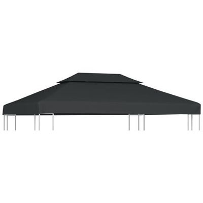 Copertura Superiore Per Gazebo A 2 Strati 310g / m²4x3m Antracite