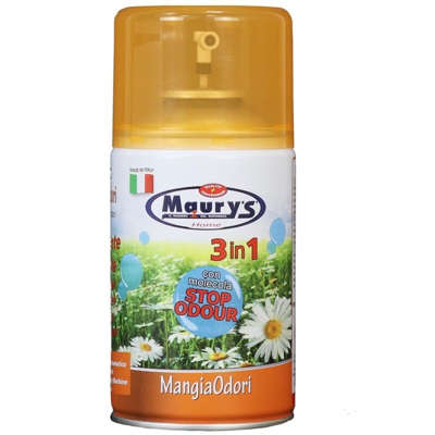 DEODORANTE AMBIENTE MANUALE E RICARICA DIFFUSORE 250ML CATTURA ODORI - Maury's