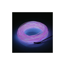 20M El LED Flessibile Morbido Tubo Filo Neon Bagliore Auto Rope Strip Luce Natale Decor Dc 12V-Viola en oferta