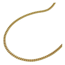 Collana 501351 - Curb Chain 1mm 2x Diamond Cut 9ct Gold 42cm precio