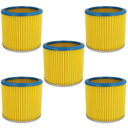 vhbw 5x filtro rotondo / filtro lamellare per aspirapolvere multiuso Shop-Vac 7408 P, Euromac V 10, Hobby Vac 1000, Plus 1001 características