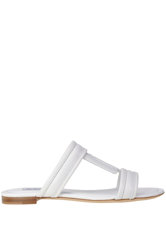 Leather T slides. precio