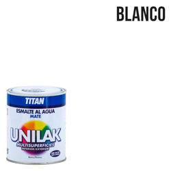 Titan - Vernice satinata all'acqua Unilak Mate | 750 mL - 1400 Bianco - 1400 Bianco en oferta