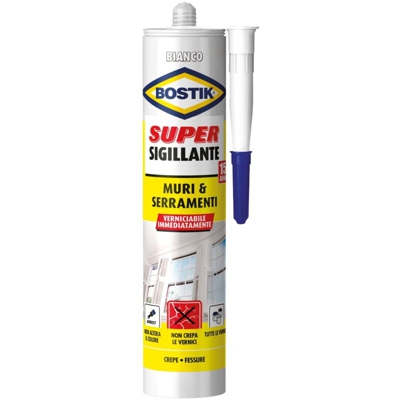 BOSTIK SUPER SIGILLANTE ML.300 x PITTORI BIANCO