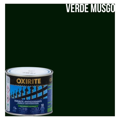 Oxirite liscio lucido 10 anni colori | 250 mL - Muschio verde - Muschio verde