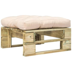 Divano Da Giardino Su Pallet Con Cuscino Sabbia Legno Fsc Verde características
