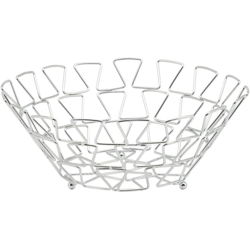 Casa Collection - Portafrutta Conico Circle Cm 28 in Filo Cromato en oferta