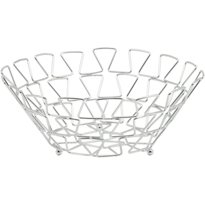 Casa Collection - Portafrutta Conico Circle Cm 28 in Filo Cromato