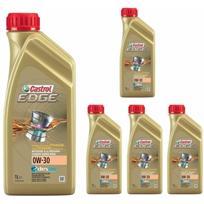 olio motore edge 0w30 confezione da 5 flaconi da litri 1 - Castrol
