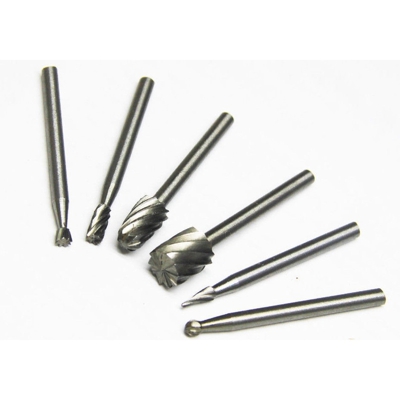 Farneed - Kit Frese 6 Pz Dremel Drimel Mini Trapano 3 Mm Hss Metallo Acciaio Alta Velocita