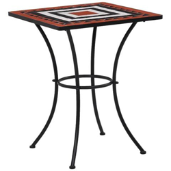 Tavolino Bistrot Con Mosaico Terracotta E Bianco 60 Cm Ceramica precio
