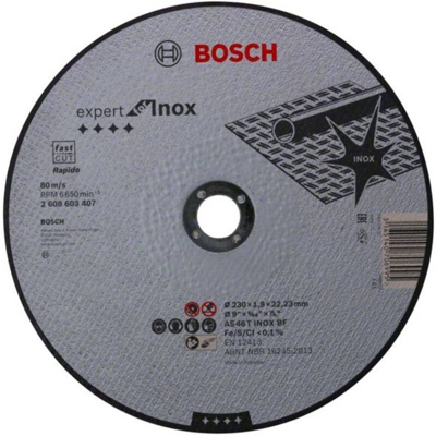 Bosch Accessories 2608603407 2608603407 Disco di taglio dritto 230 mm 22.23 mm 1 pz.