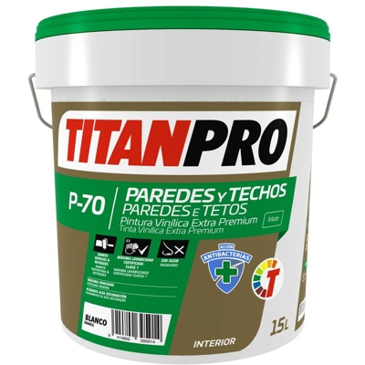 Vinile Super Premium White opaco 15L P70 15 L - Titan Pro
