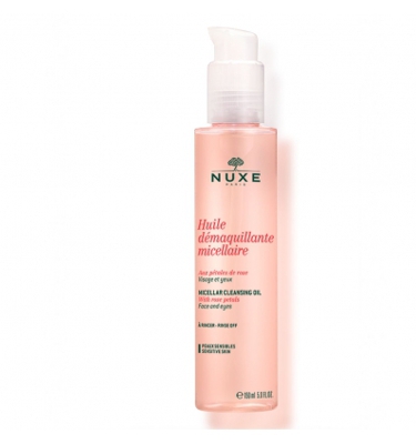 NUXE HUILE DEMAQUILLANT AUX PETALES DE ROSE 150 ML