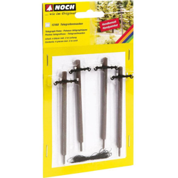 13160 H0 kit 4 pz. palo del telegrafo Modello pronto, già assemblato - Noch en oferta