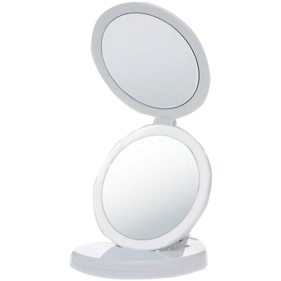 Doppio specchio led trucco luce ingrandimento make up pieghevole TE-B0292