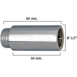 WOLFPACK 4020056 Alargadera Rotondo Cromato 1/2 X 50 precio