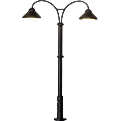 Viessmann TT Lampione per piattaforma binari doppia Modello pronto, già assemblato 1 pz.