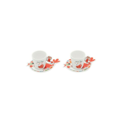 Casa Collection - Confezione 6 Tazzine da Caffe' con Piattino Bird New Bone China características