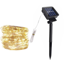 luci di Natale stringa di luce filo di rame stella principale solare luce decorativa della stringa stringa di luce 400 e filo d'argento luce bianca 8 características