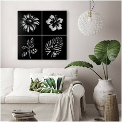 Argonauta - Decorazione murale nera astratto cm 40 x 40 x 4 en oferta
