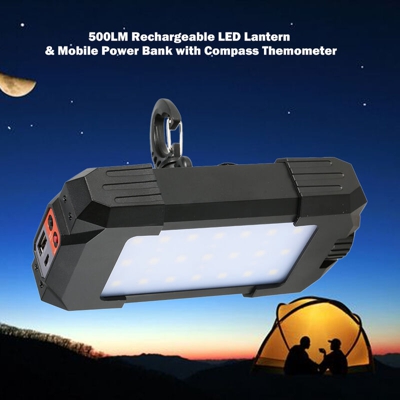 Luce da campeggio ricaricabile BS-3500 con bussola